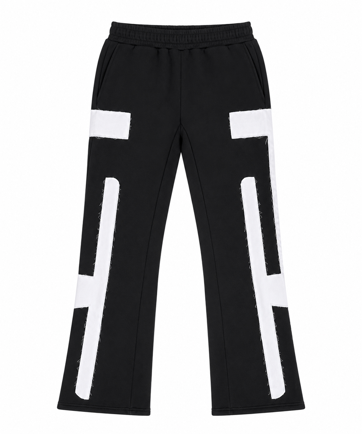 Patchwork Flared Jogger Pants