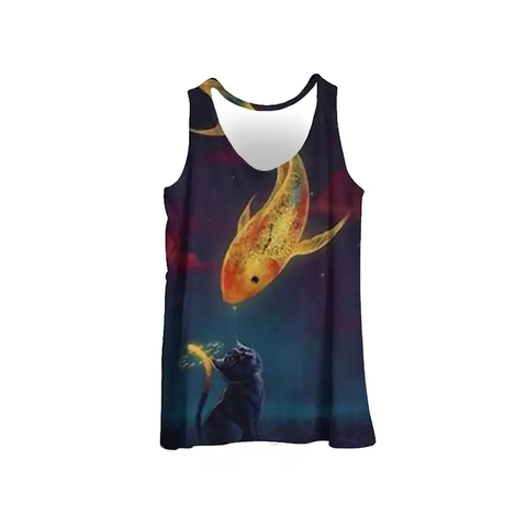 Arrival Top Men Tank Tops Plain Dyed