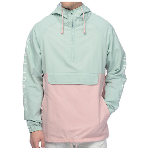 Plus Size Pullover Waterproof Polyester Windbreaker Jacket