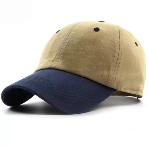 Sporty Baseball Cap Embroidery Logo Herringbone Terry