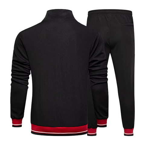 Men's Sweatsuit Polyester Slim Fit Sportswear Tracksuit