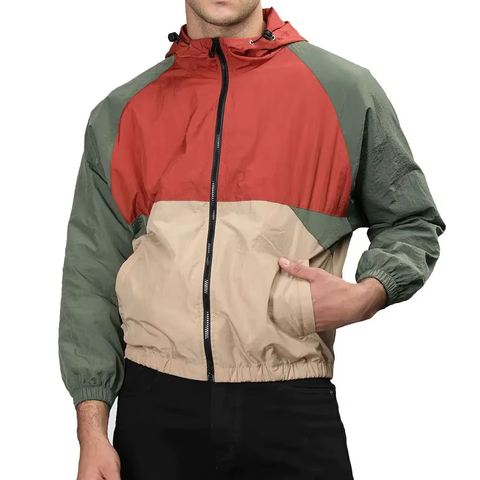 Men's Windbreak Jacket Lightweight Casual Windbreaker Front