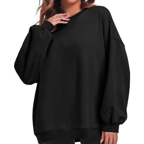 Mkb Women French Terry Sweatshirt Oversized Hoodie