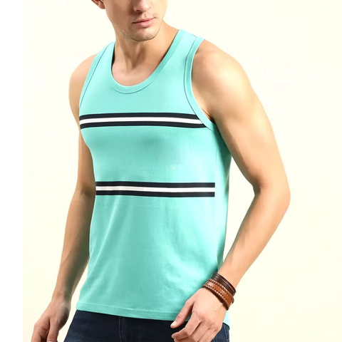 Men's Tank Top Sleeveless Neck 100% Cotton