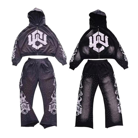 Mens Cotton Fleece Tracksuit Waseem Impex Sweatsuit