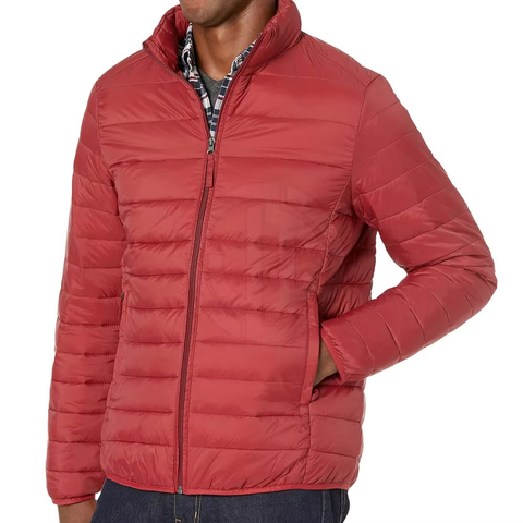 Mens Puffer Jacket Luxury Quilted Warm Winter