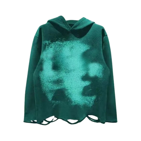 Oversized Distressed Acid Wash Hoodies Vintage Style