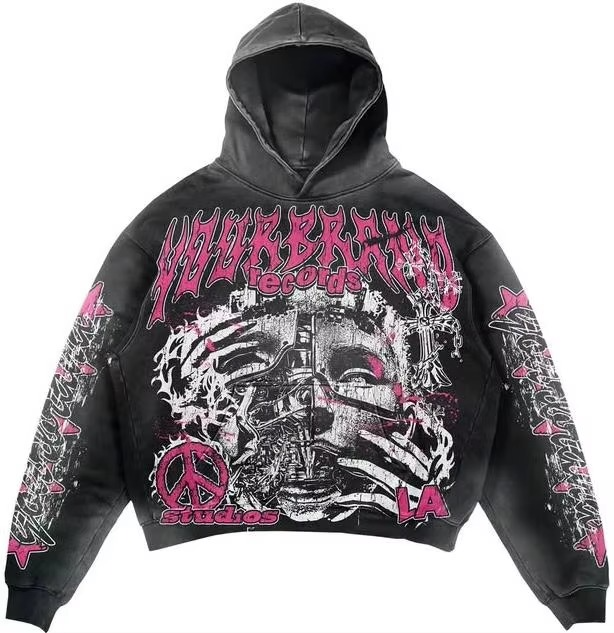 Y2k Winter Men's Woven Hoodies Sweatshirts Graphic - Image 5