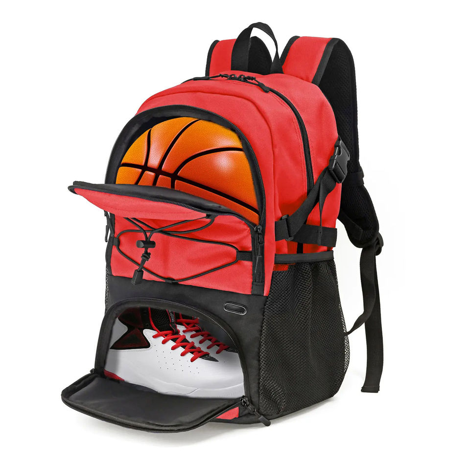 Basketball & Football Sports Backpack Soccer Ball - Image 5