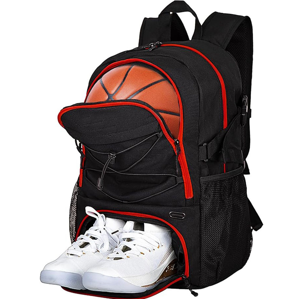 Mkb Enterprise Basketball Backpack Ball Compartment Shoe - Image 4