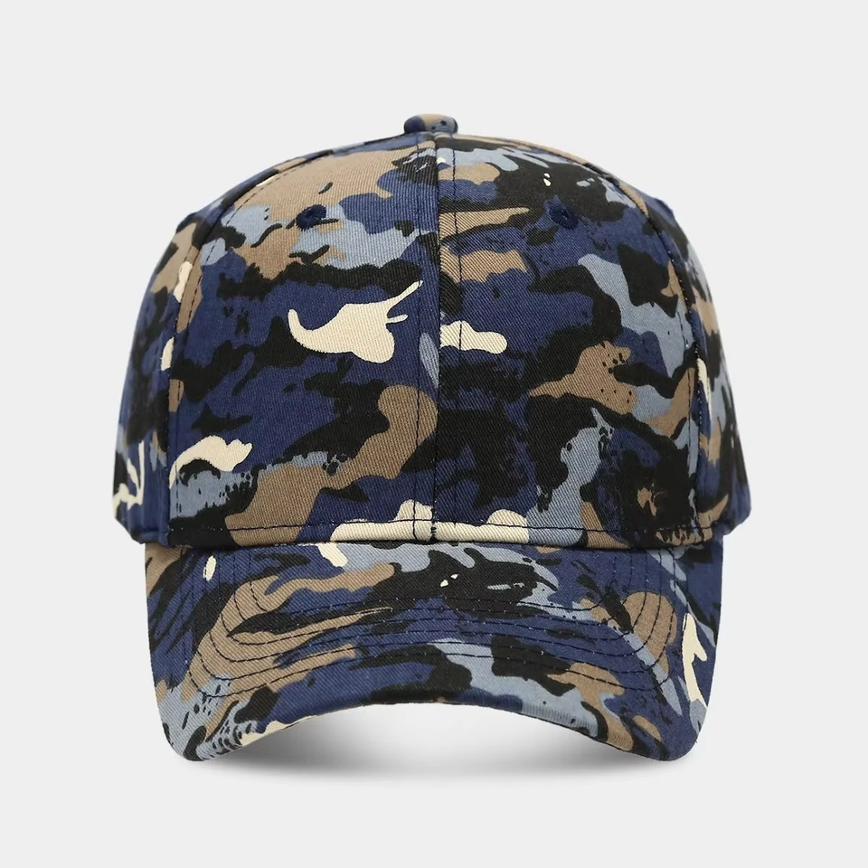 Camo Print Baseball Snapback Cap Pink Breathable - Image 3