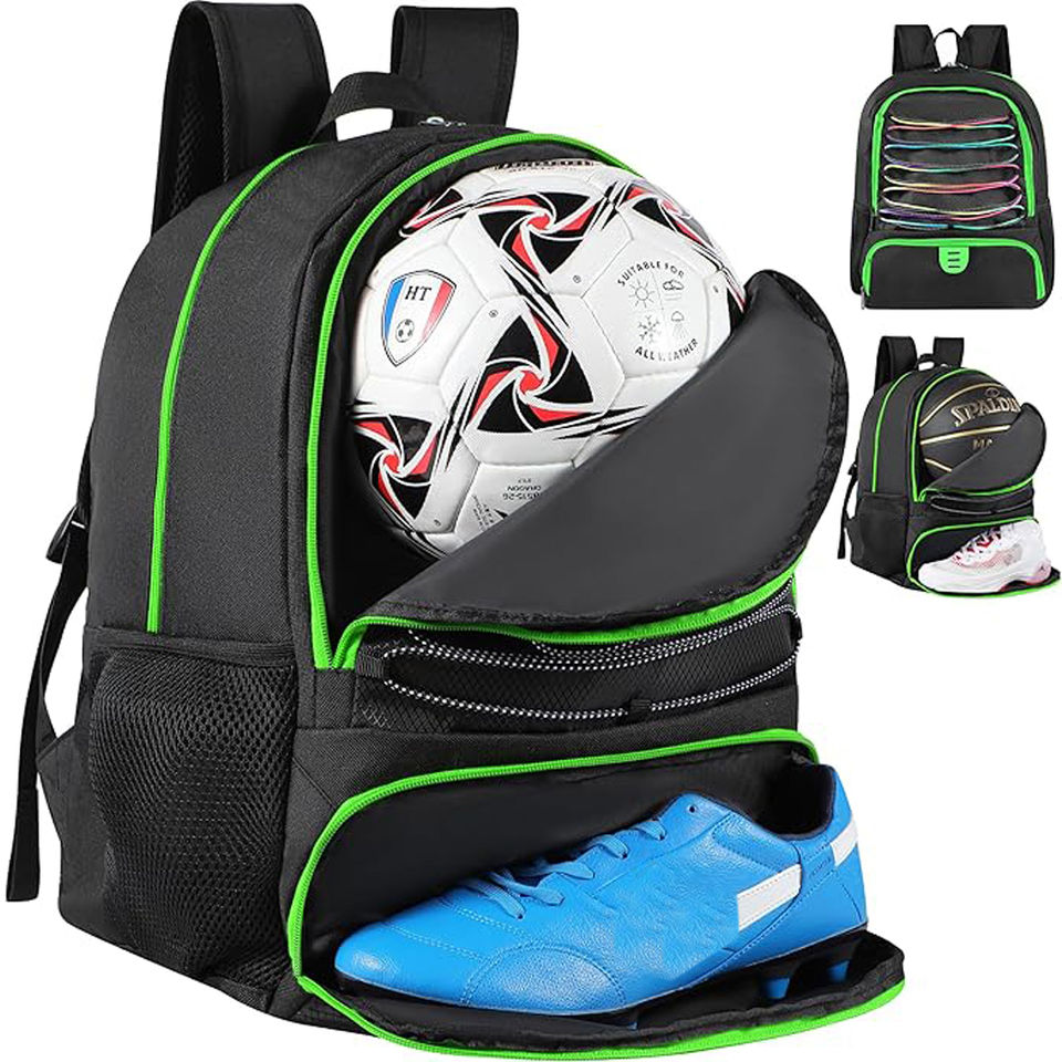 Mkb Enterprise Basketball Backpack Ball Compartment Shoe - Image 5