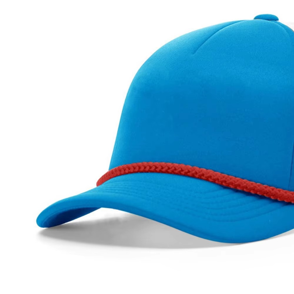 Personalized Orange Trucker Hat 5 Panel 100% - Image 2