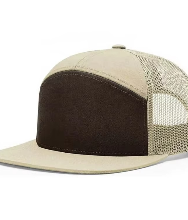 Canvas Mesh Trucker Hat Men Women Striped