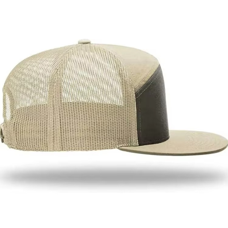 Canvas Mesh Trucker Hat Men Women Striped - Image 3