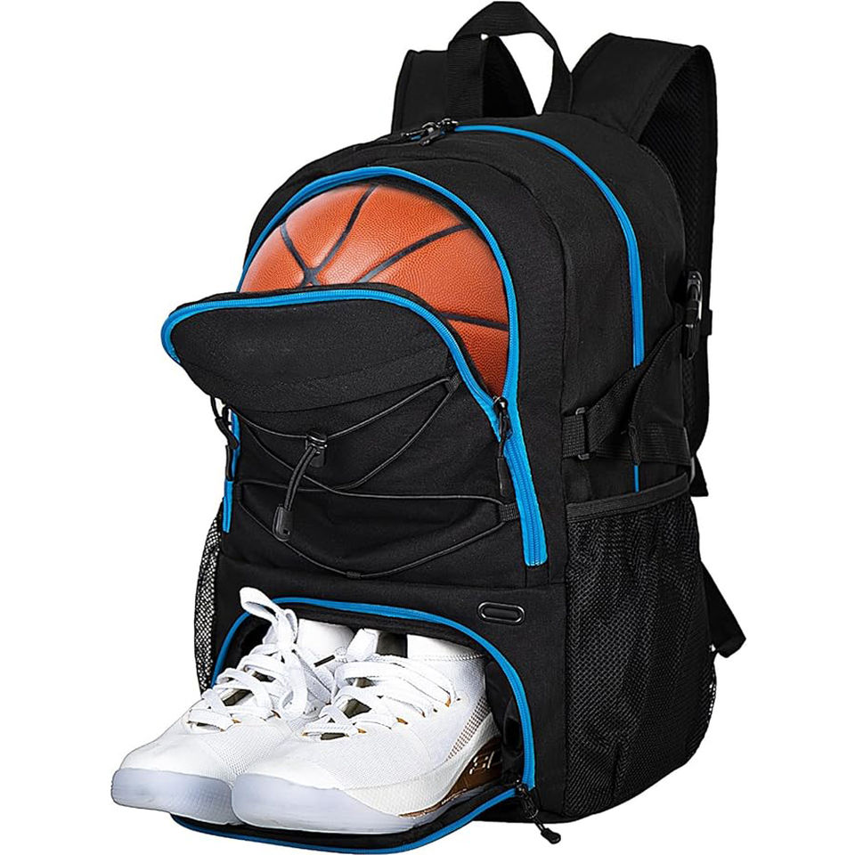 Mkb Enterprise Basketball Backpack Ball Compartment Shoe - Image 3