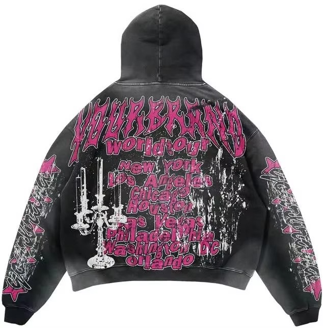 Y2k Winter Men's Woven Hoodies Sweatshirts Graphic - Image 4