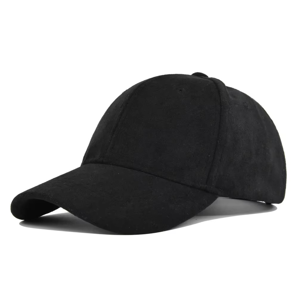 3d Letter Embroidered Suede Hat 6 Panel - Image 3