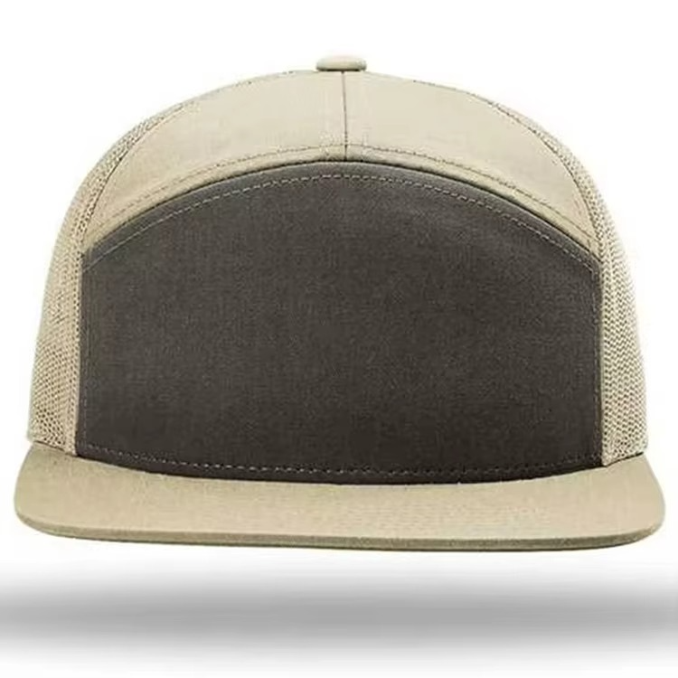 Canvas Mesh Trucker Hat Men Women Striped - Image 2