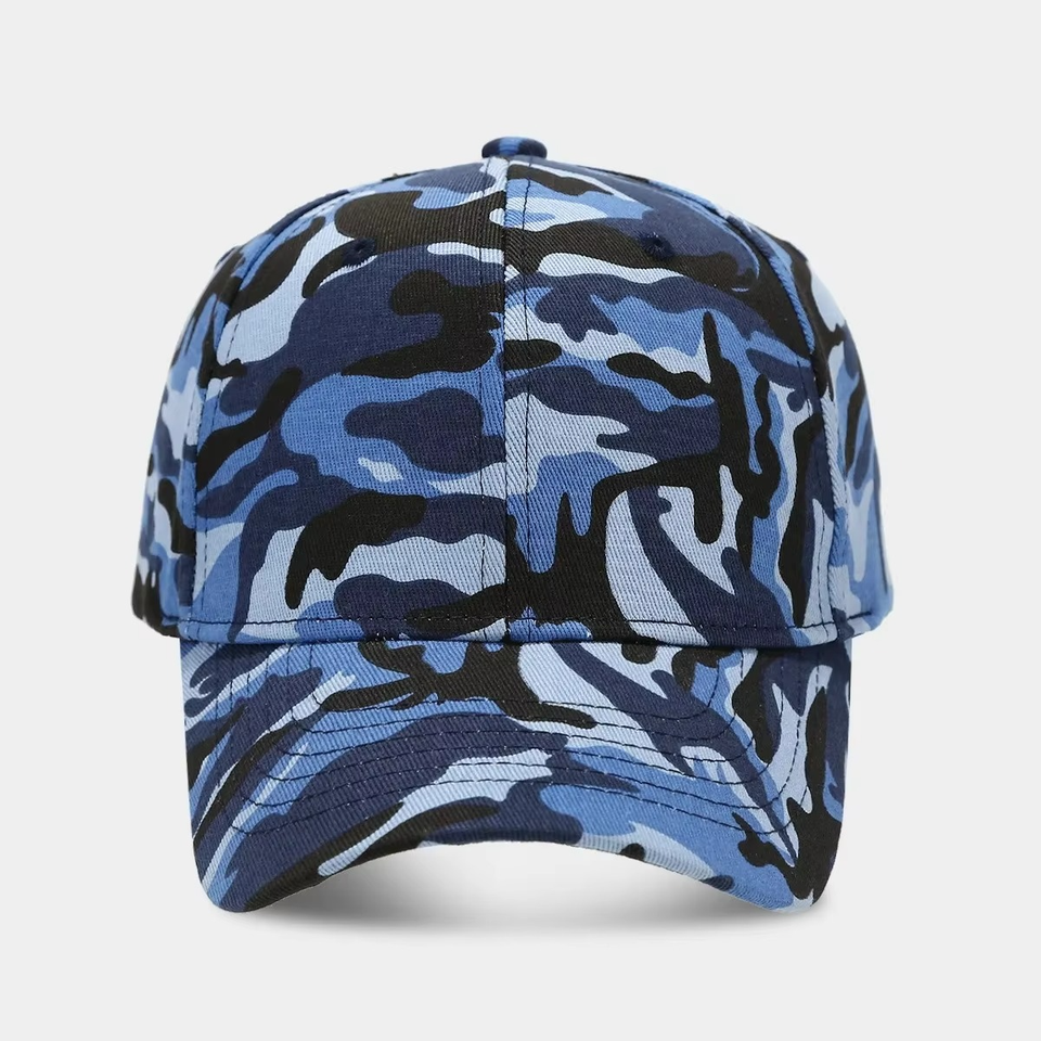 Camo Print Baseball Snapback Cap Pink Breathable - Image 4