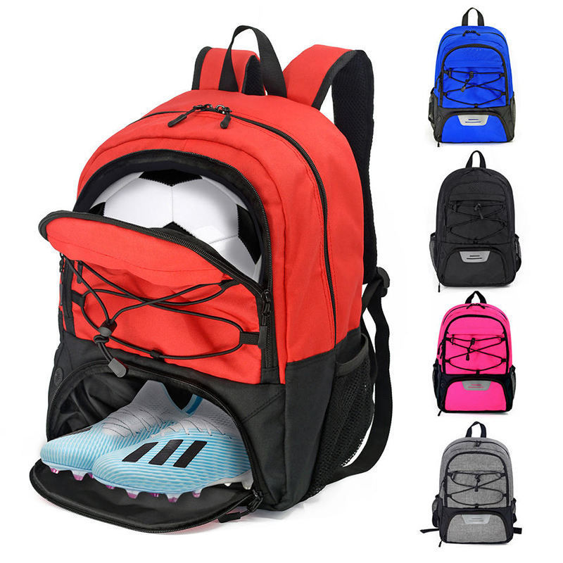 Basketball & Football Sports Backpack Soccer Ball - Image 3