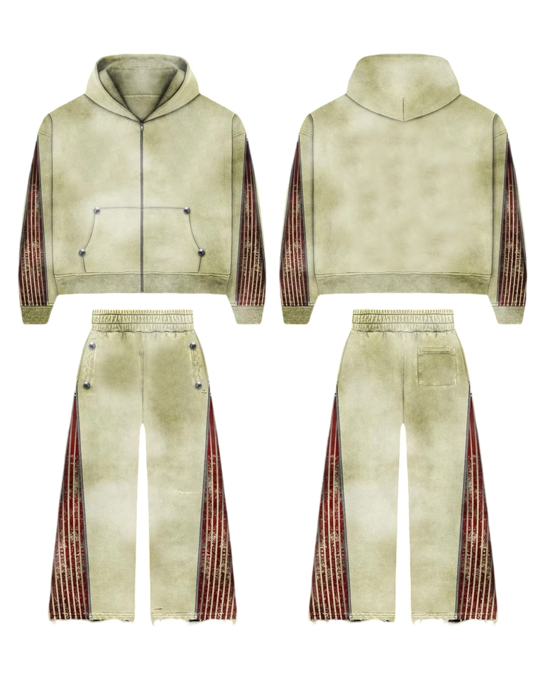 Printed Winter Men's Tracksuit Sweat Pants & - Image 2