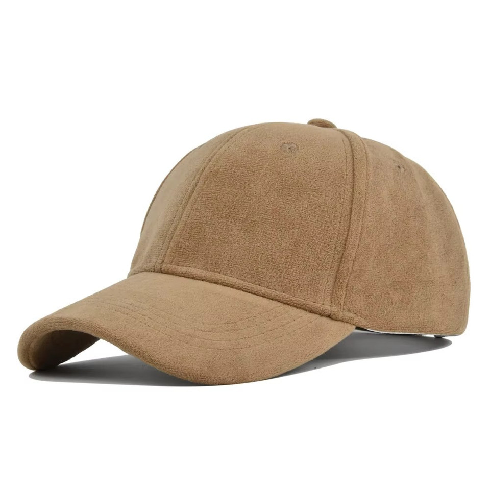 3d Letter Embroidered Suede Hat 6 Panel - Image 4