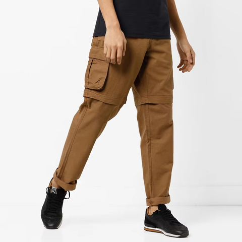 Streetwear Men's Straight Embroidered Mid Waist Loose