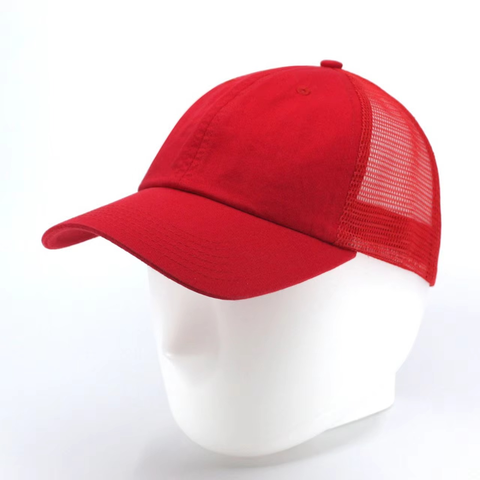 Trendy Trucker Hat Logo 100% Cotton Baseball