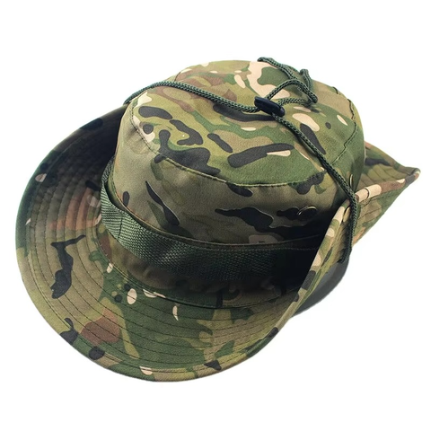 Unisex Solid Denim Boonie Hat Wide Brim