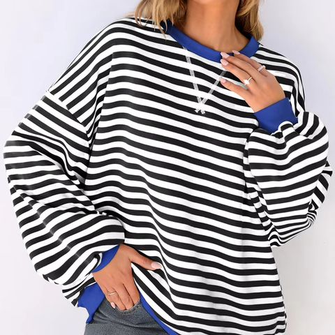 Women's Streetwear Sweatshirt Oversized Crewneck Pullover Fleece
