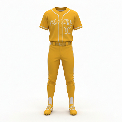 100% Polyester Breathable Baseball Jersey Uniform Sets