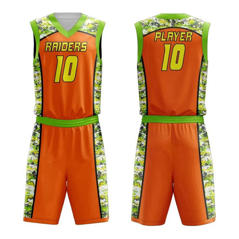 Bold Digital Camo Basketball Uniform Set Sublimated