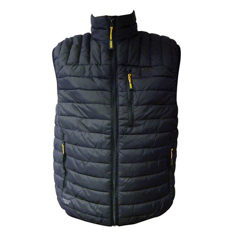 Breathable Stand Collar Puffer Vest Men's Navy