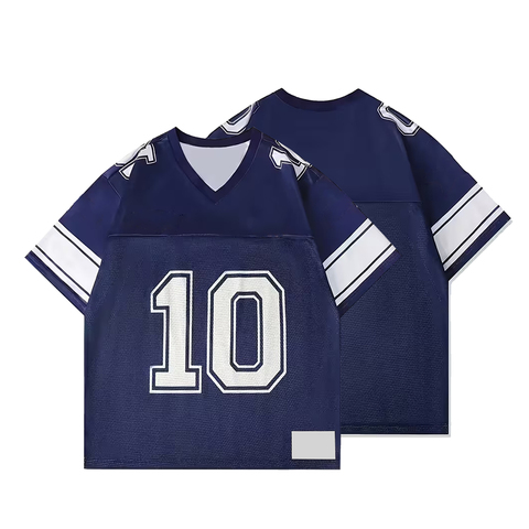 Mesh Jersey Navy White Number 10 Streetwear
