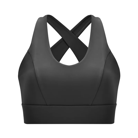 Womens Cross Back Sports Bra High Impact