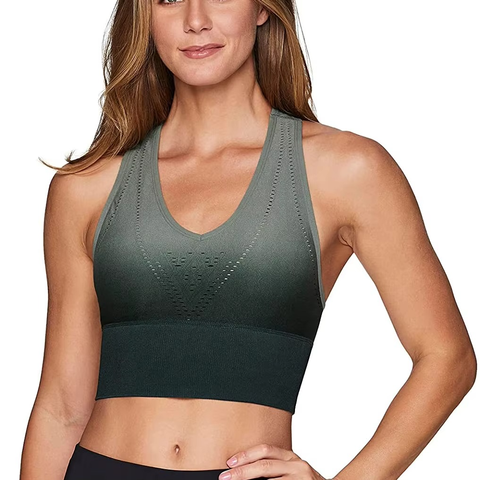 Womens Seamless Racerback Sports Bra High Support