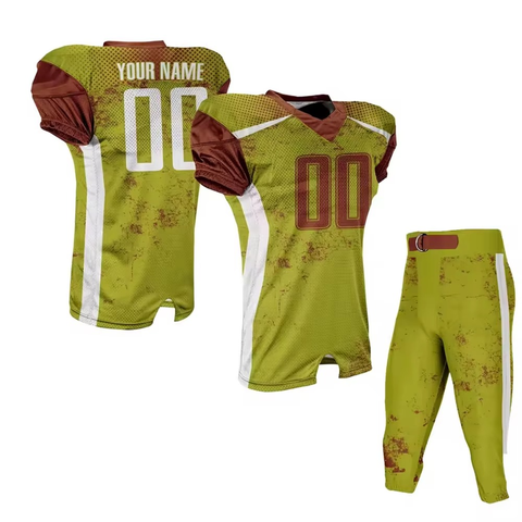 Durable Breathable Spandex Polyester American Football Uniform