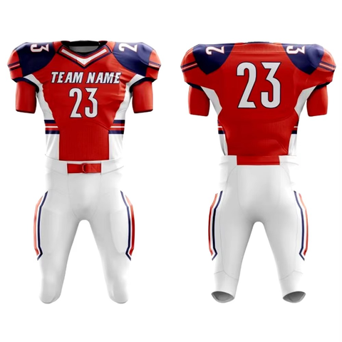 High American Football Uniform Set Embroidery Logo