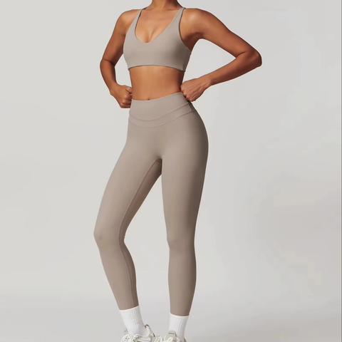High Nylon Women's Sports Bra Shorts Pants