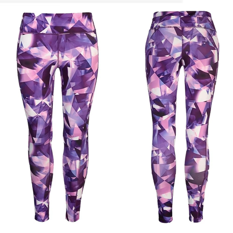 High Women's Knitted Fitness Leggings Sublimation Printing