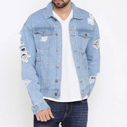 Mkb Enterprises Arrival Men's Streetwear Denim Jacket
