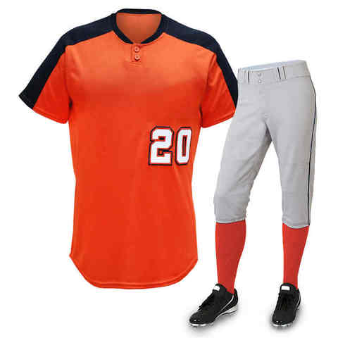 Mkb Polyester Cotton Baseball Jersey Uniform Logo