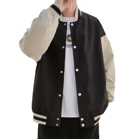 Oversize Champion Mens Letterman Varsity Bomber Zipper