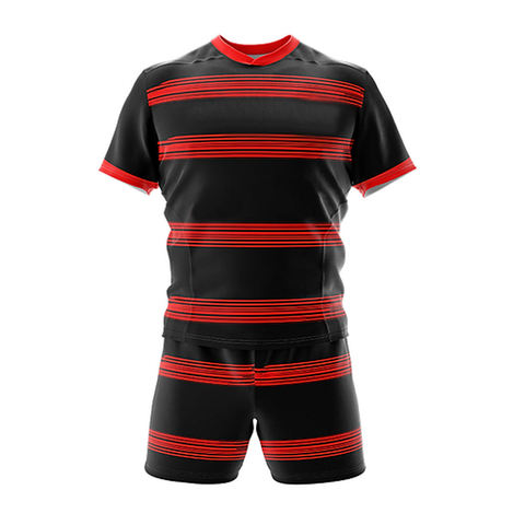100% Polyester Unisex Rugby Uniforms Breathable Sets
