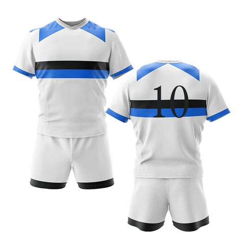 Rugby Uniform Set Heat Transfer Printing Breathable