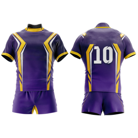 Rugby Uniform Set Strong Stitching Breathable 100%