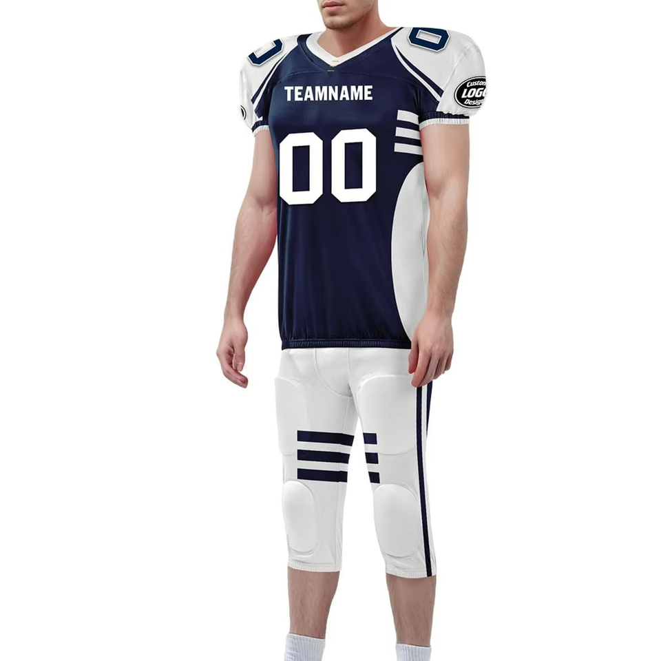 Logo American Football Uniform Kit Sublimated Jersey - Image 4