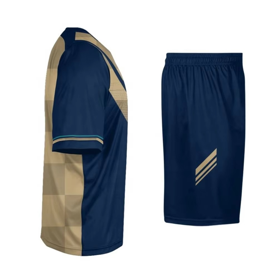 Printed Soccer Jersey Set Player Name Navy - Image 3