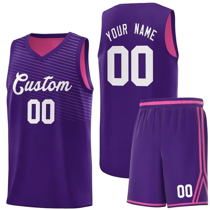 Basketball Jersey Cream Pinstripe Sky Blue Trim - Image 3